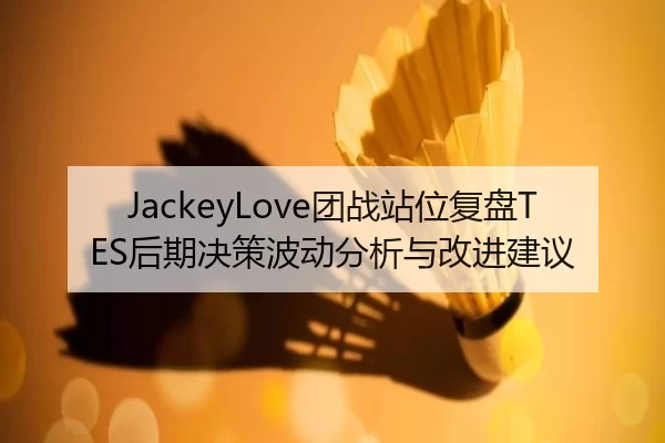 JackeyLove团战站位复盘TES后期决策波动分析与改进建议